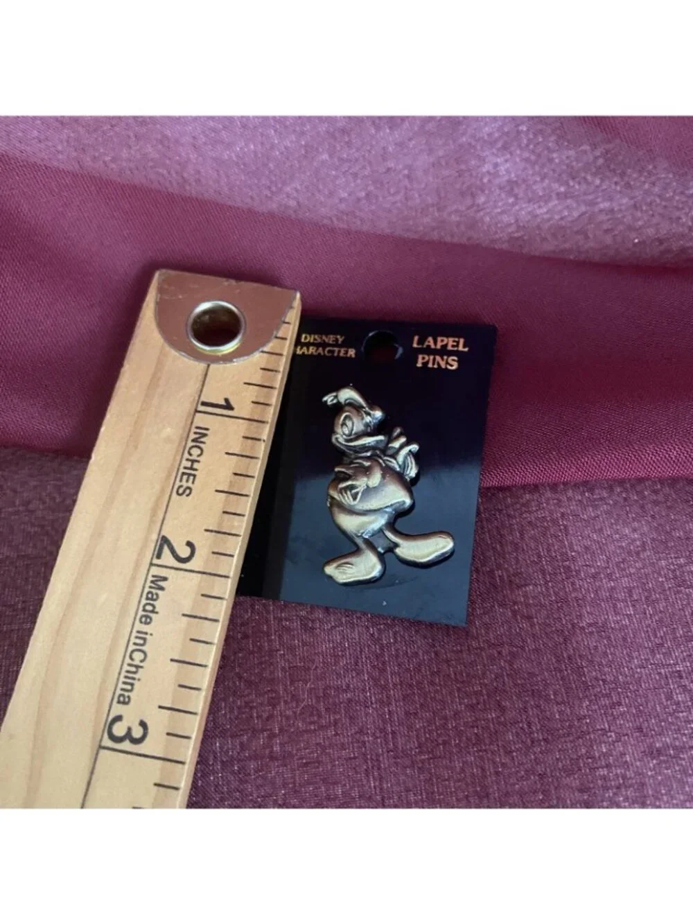 Donald Duck Disney Lapel Pin MFG Monogram Products Brass Series